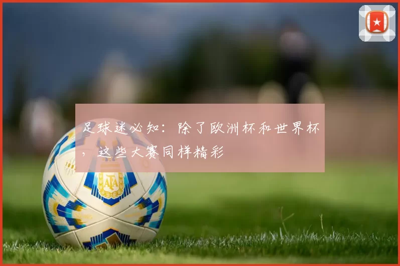 足球迷必知：除了欧洲杯和世界杯，这些大赛同样精彩