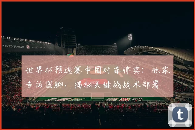 世界杯预选赛中国对菲律宾:独家专访国脚,揭秘关键战战术部署