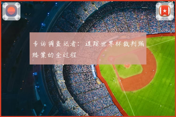专访调查记者：追踪世界杯裁判贿赂案的全过程