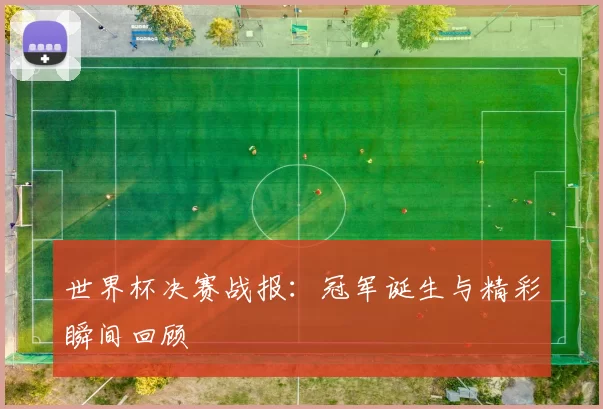 世界杯决赛战报:冠军诞生与精彩瞬间回顾