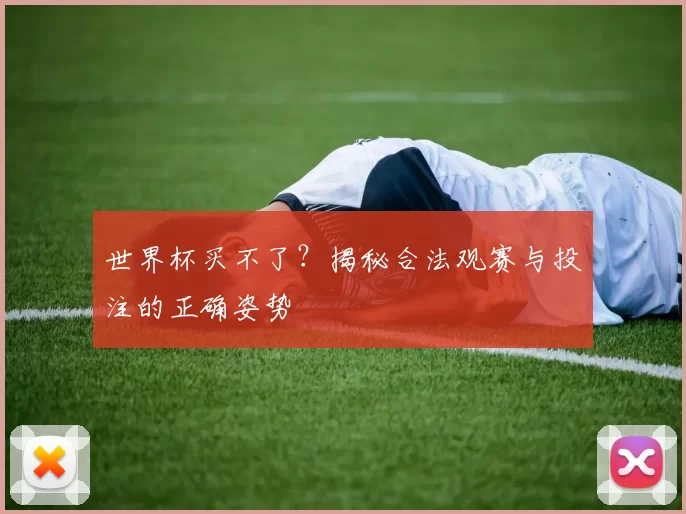 世界杯买不了?揭秘合法观赛与投注的正确姿势