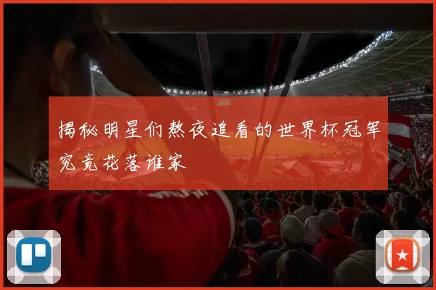 揭秘明星们熬夜追看的世界杯冠军究竟花落谁家